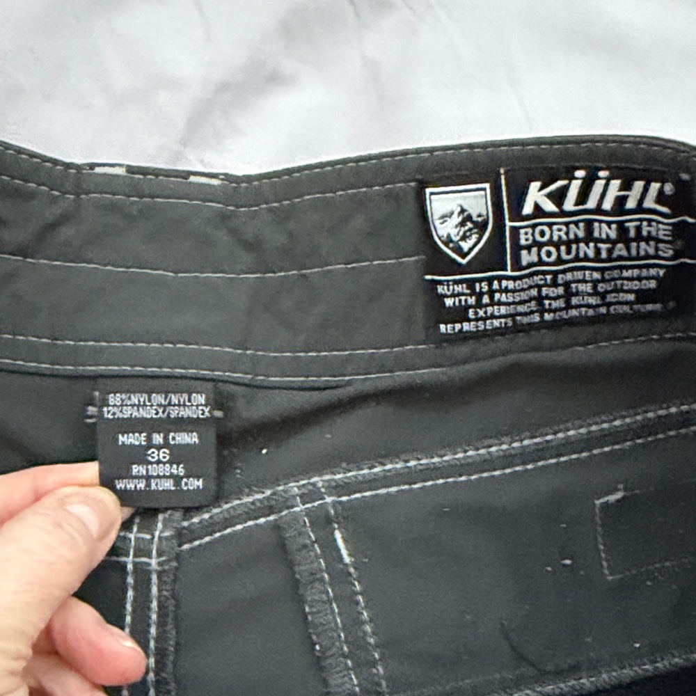 Kuhl Men's Charcoal Cargo Shorts - Picture 2 of 8
